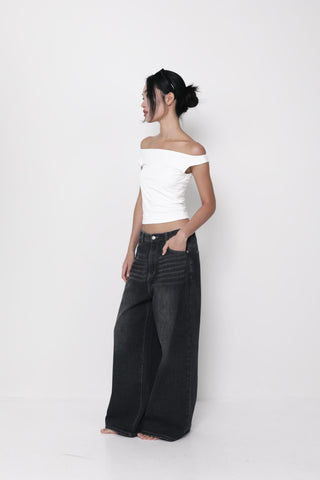 Regular Benjamin Wide Leg Denim Jeans