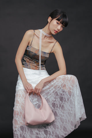 Noir Lace Overlay Maxi Skirt