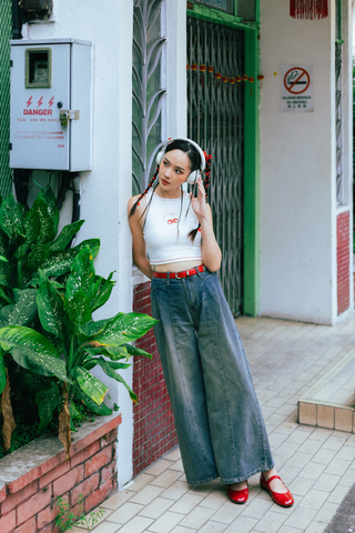 Regular Bryton Wide Leg Denim Jeans