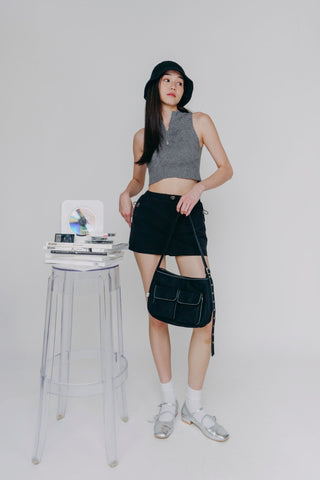 Ophir Zip Up Knit Top