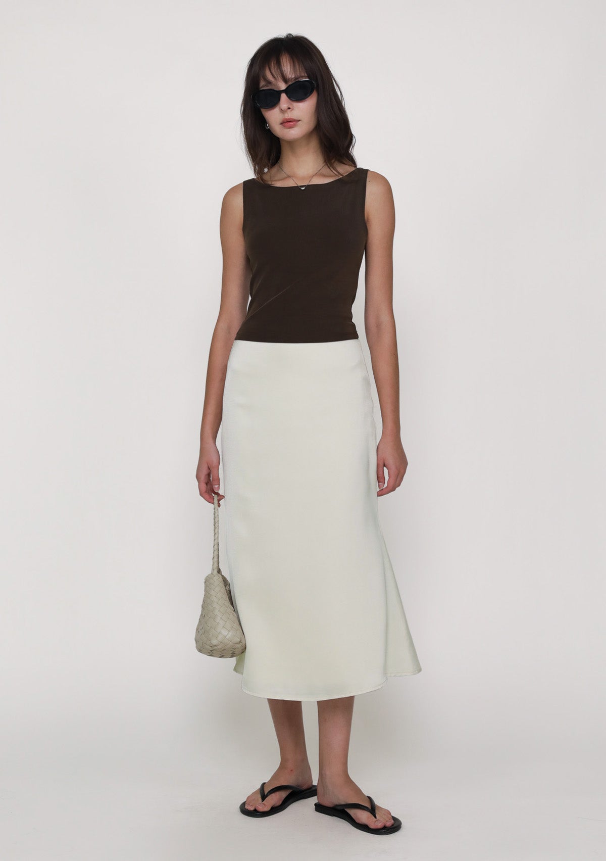 Marilyn Bias Cut Midi Skirt – The Tinsel Rack - Main Image