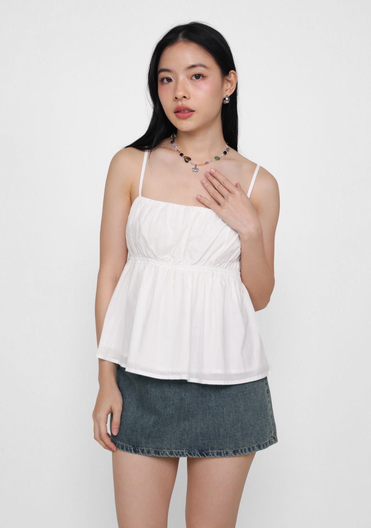 Lila Ruched Front Babydoll Top – The Tinsel Rack