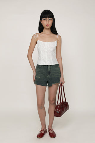 Adam Frayed Denim Shorts  Version 2