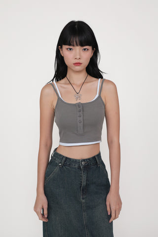 Amanda Layered Crop Padded Top