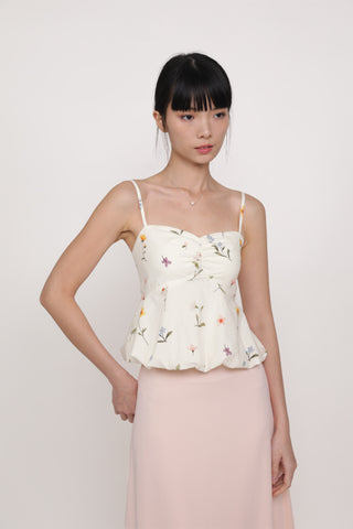 Annabelle Bustier Balloon Hem Padded Top