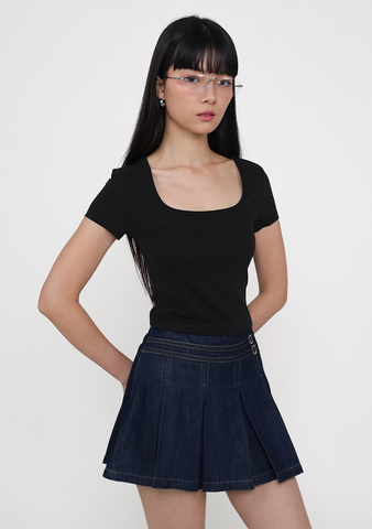 Aria Square Neck Padded Tee