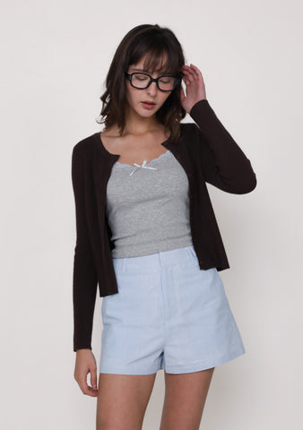 Yena Tailored Shorts (Striped)