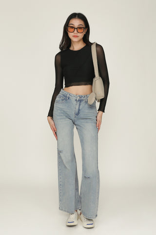 Brodie Mesh Long Sleeve Top