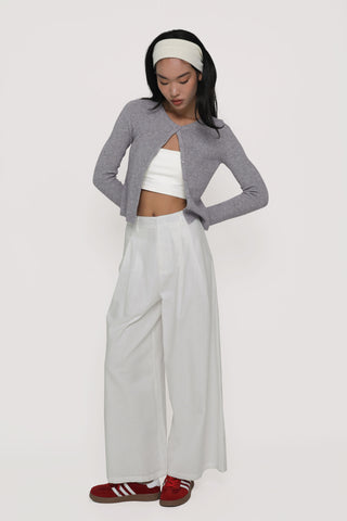 Petite Camila Wide Leg Linen Pants