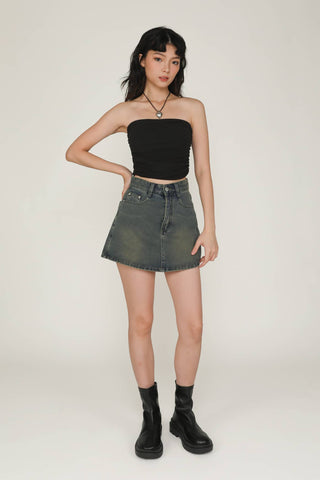 Chelle Ruched Tube Padded Top