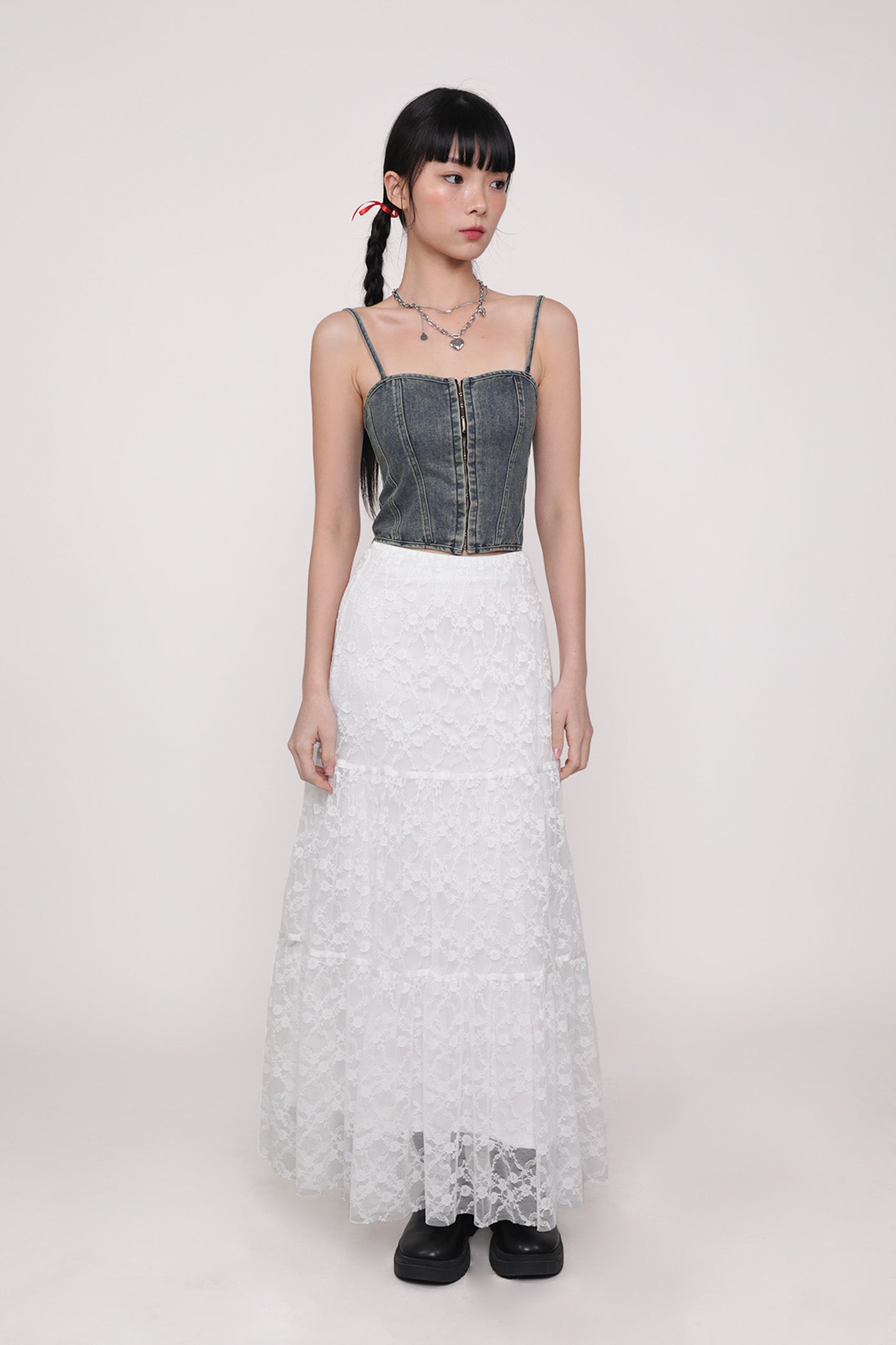elysia-white-lace-tiered-skirt