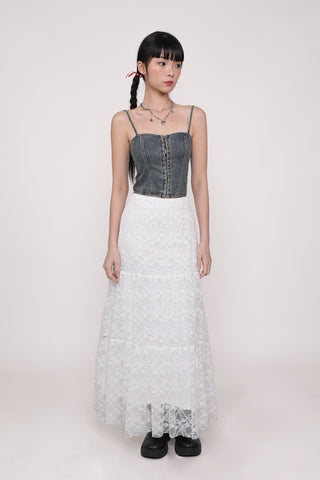 Elysia Lace Tiered Skirt