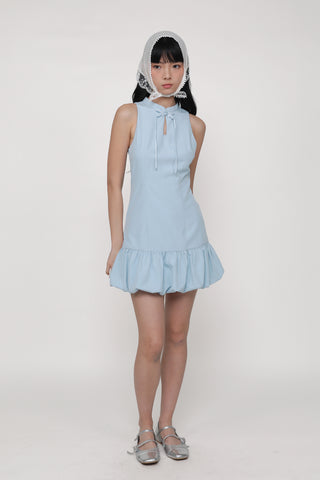 Evelyn Bubble Hem Qipao Dress