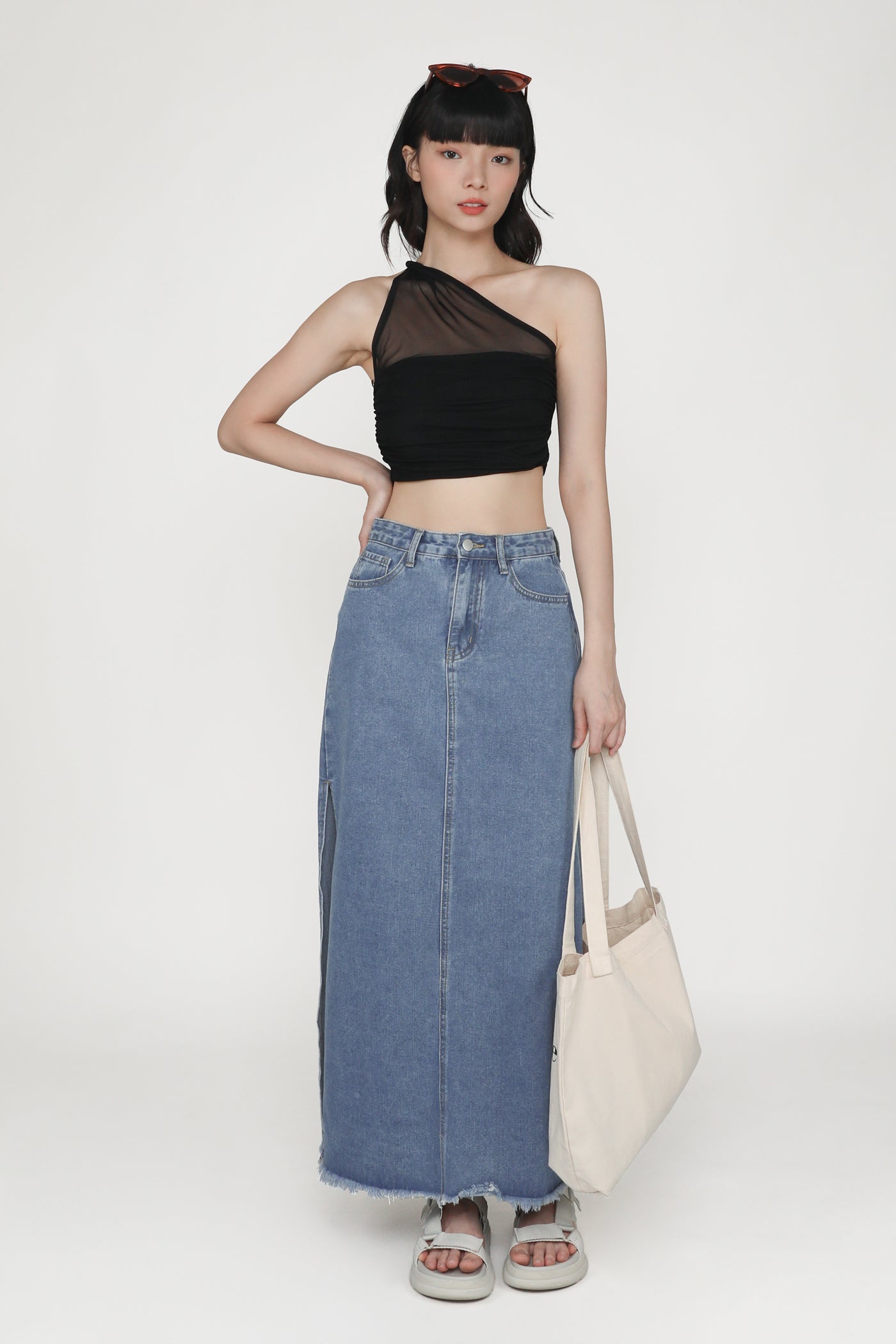Genevieve Mesh Toga Padded Top – The Tinsel Rack