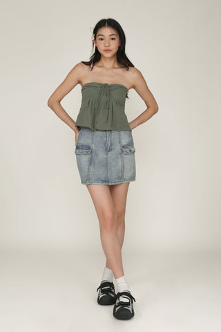 Hendrix Cargo Denim Skirt