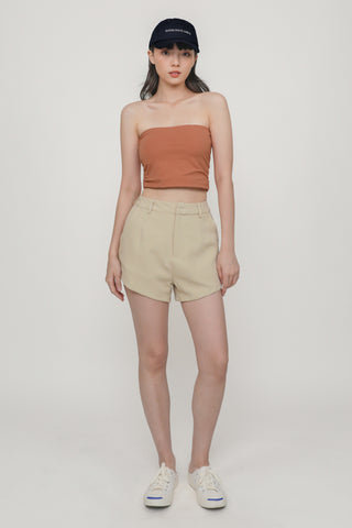 Ines Ruched Tube Padded Top