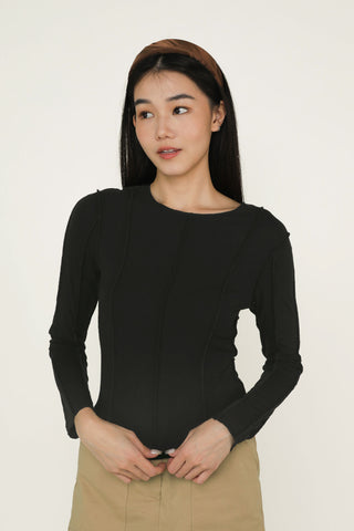 Janet Stitched Long Sleeve Top