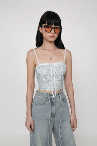 Jayley Lace Floral Crop Top