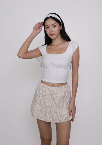 Julie Crochet Trim Sleeve Top