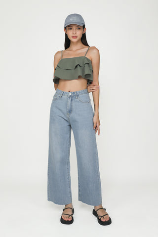 Kallie Ruffles Crop Top