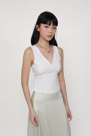 Keia Eyelet Tie Back Top