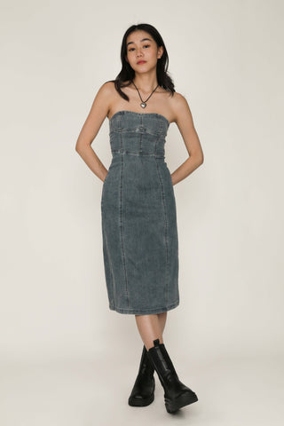Keisha Denim Tube Dress