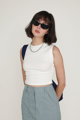 Knox Ruched Side Basic Top