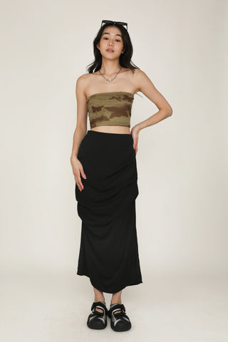 Kylo Ruched Parachute Skirt