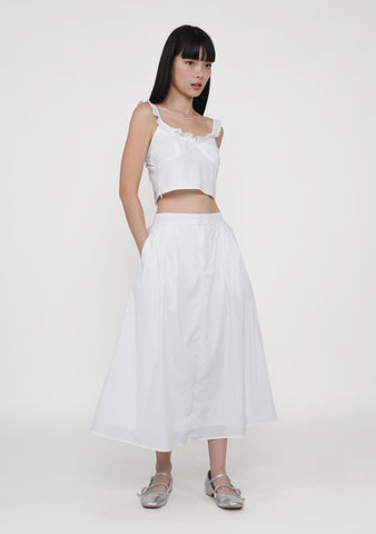 Livvie Pleated Flare Skirt