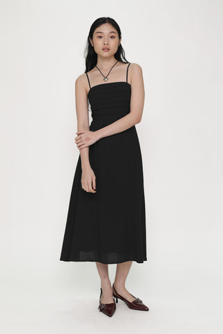 Maiya Pleated Midi Dress