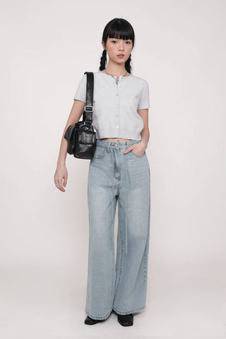 Selina Button Knit Top