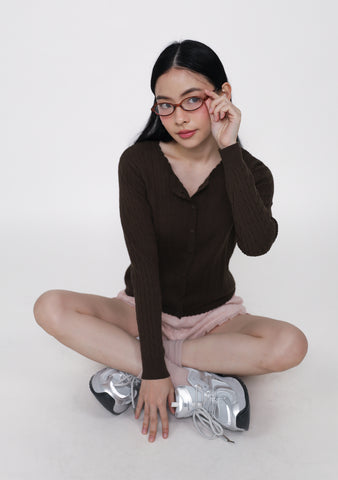 Lilo Scallop Trim Cardigan