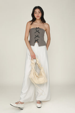 Olea Ribbon Tube Padded Top