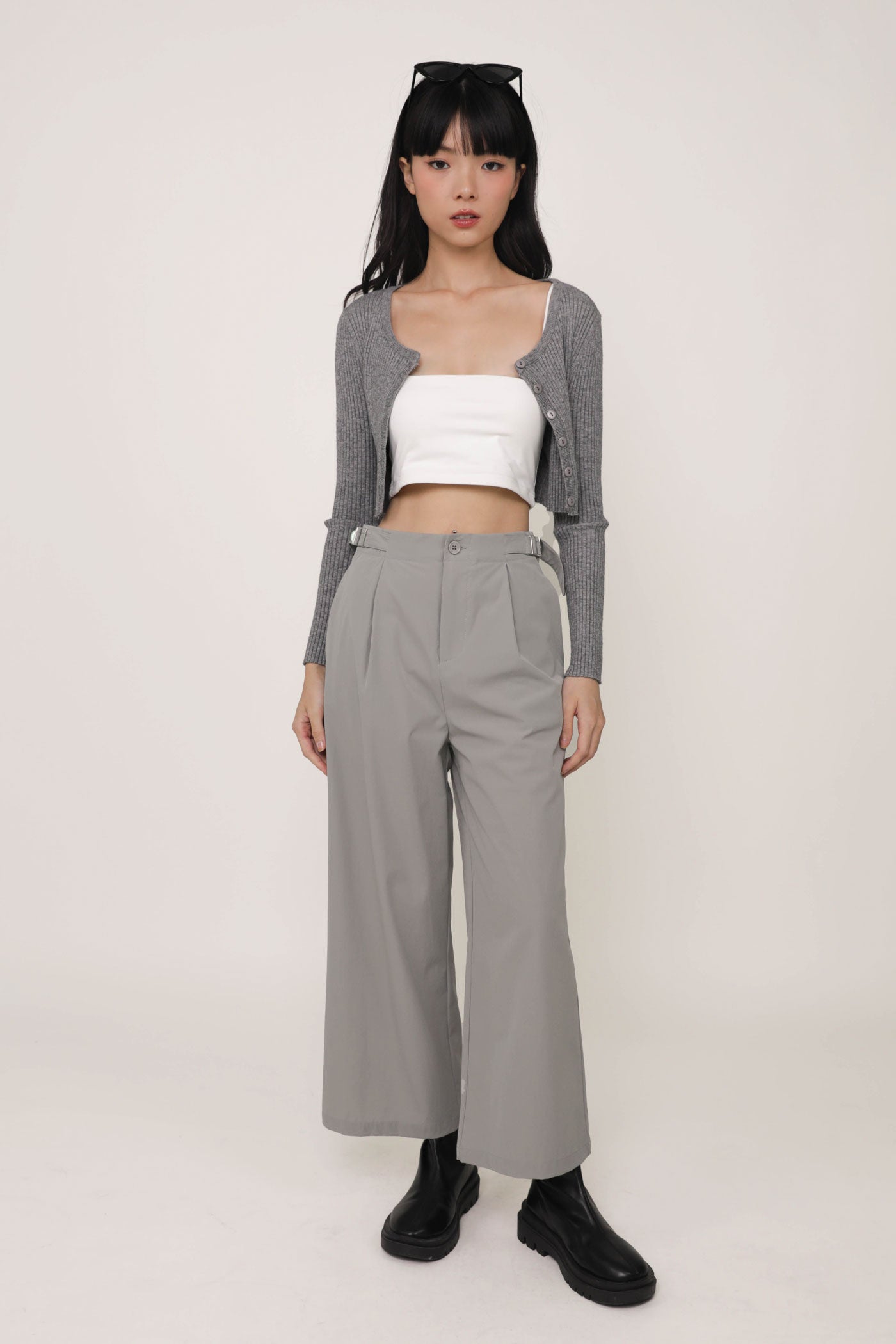 petite-light-grey-nylon-pants-