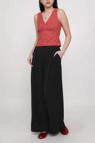 Samuel Pleated Wide Leg Pants