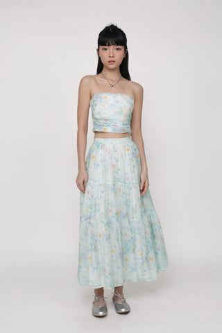 Selena Tiered Midi Skirt