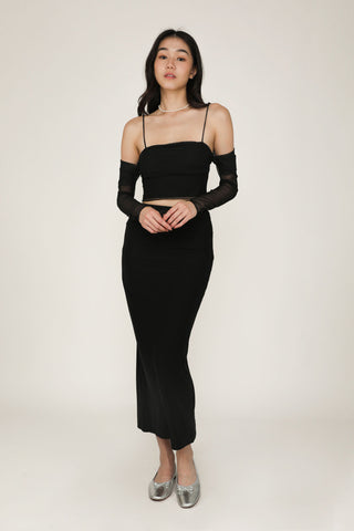 Shona Mesh Maxi Skirt