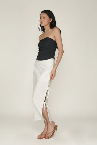 Valentia Ribbon Midi Skirt