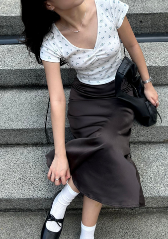 Daffodil Ruched Floral Top