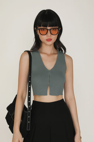 Yuka Hook Front Knit Top