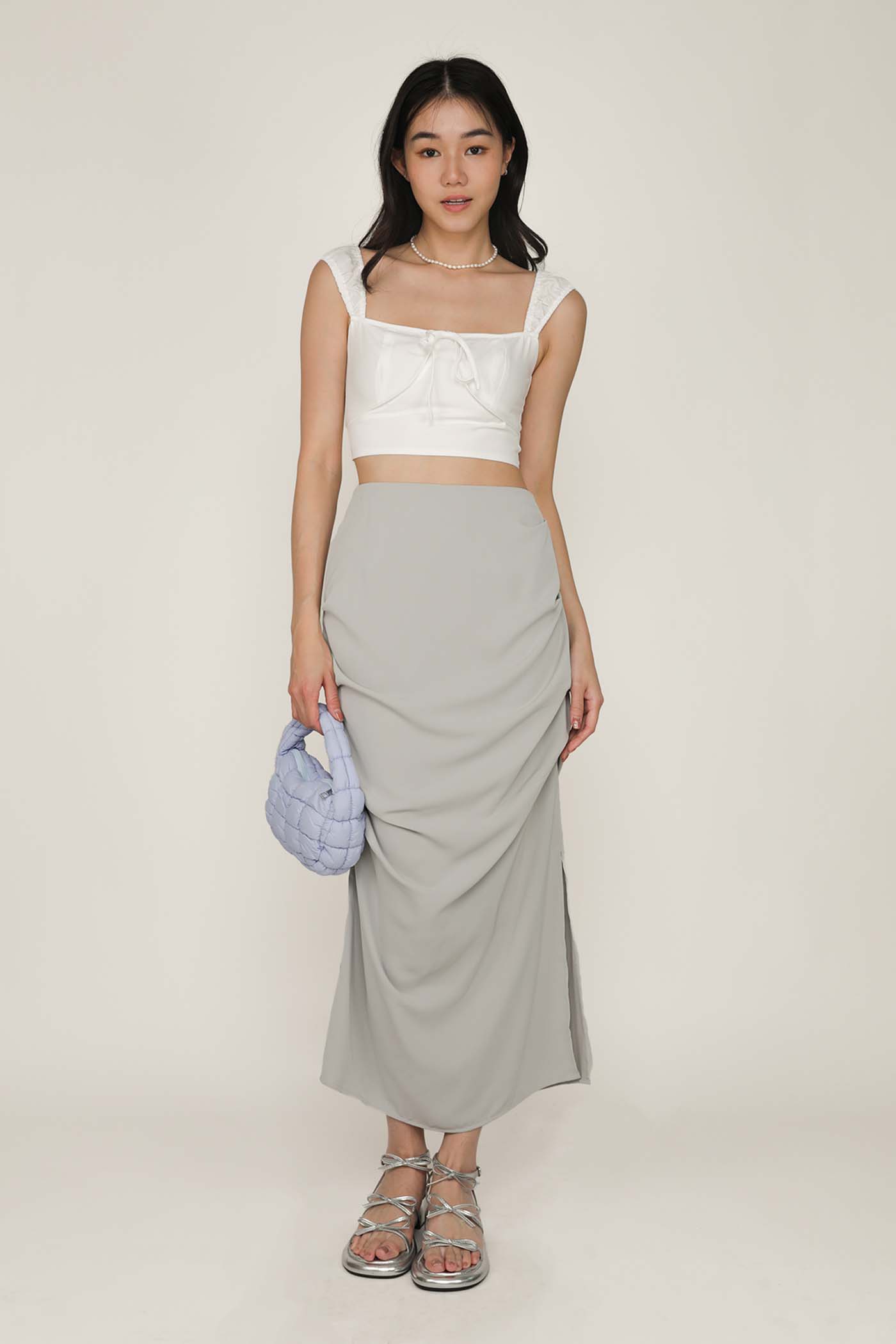 Zador Ruched Strap Crop Top – The Tinsel Rack
