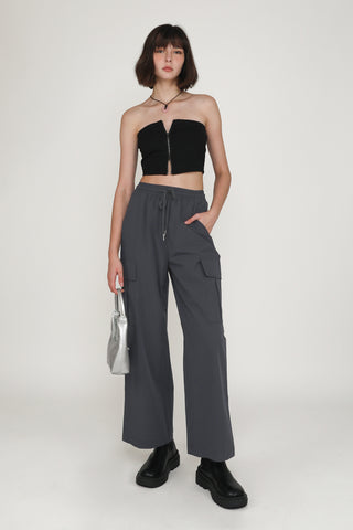 Addy Zip Up Tube Top