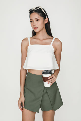 Zoey Basic Flare Crop Top