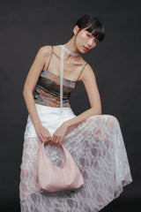 Noir Lace Overlay Maxi Skirt