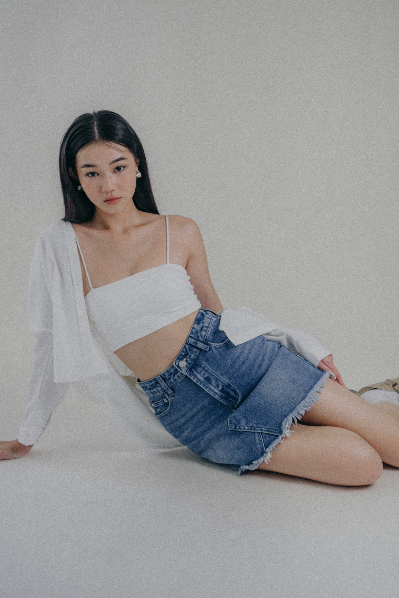 【Raucohouse】Washed tennis denim skirt Greta Denim Skirt – Zebrano | Designer Clothing NZ