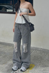 Leni Drawstring Babydoll Top