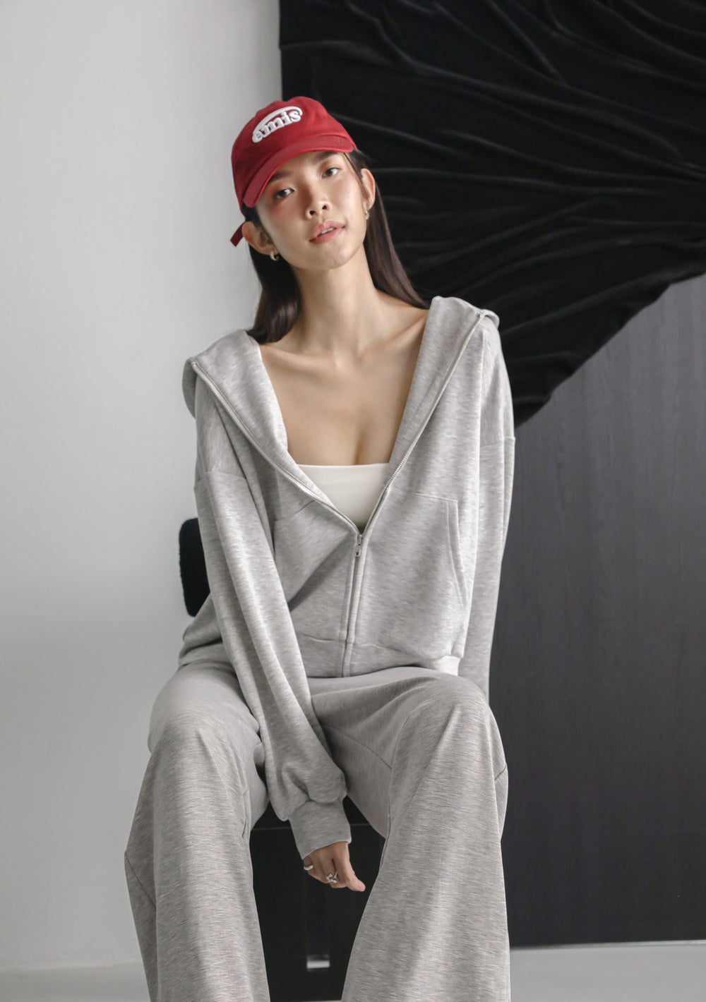 Plush Oversized Zip Up Hoodie