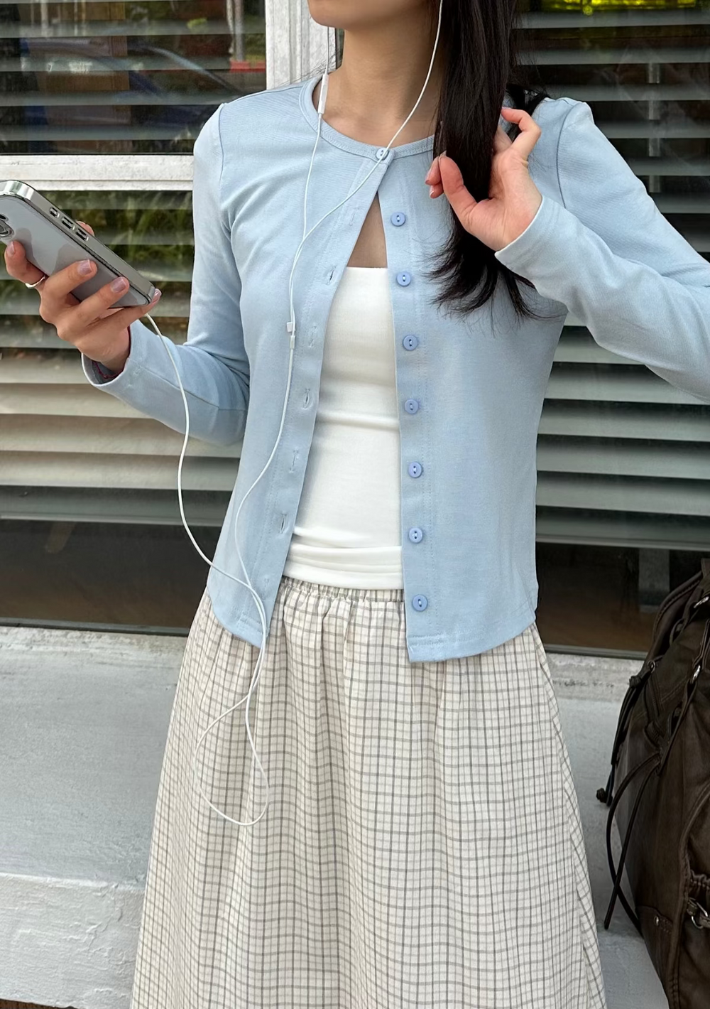 Emma Basic Button Cardigan