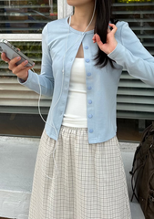 Emma Basic Button Cardigan