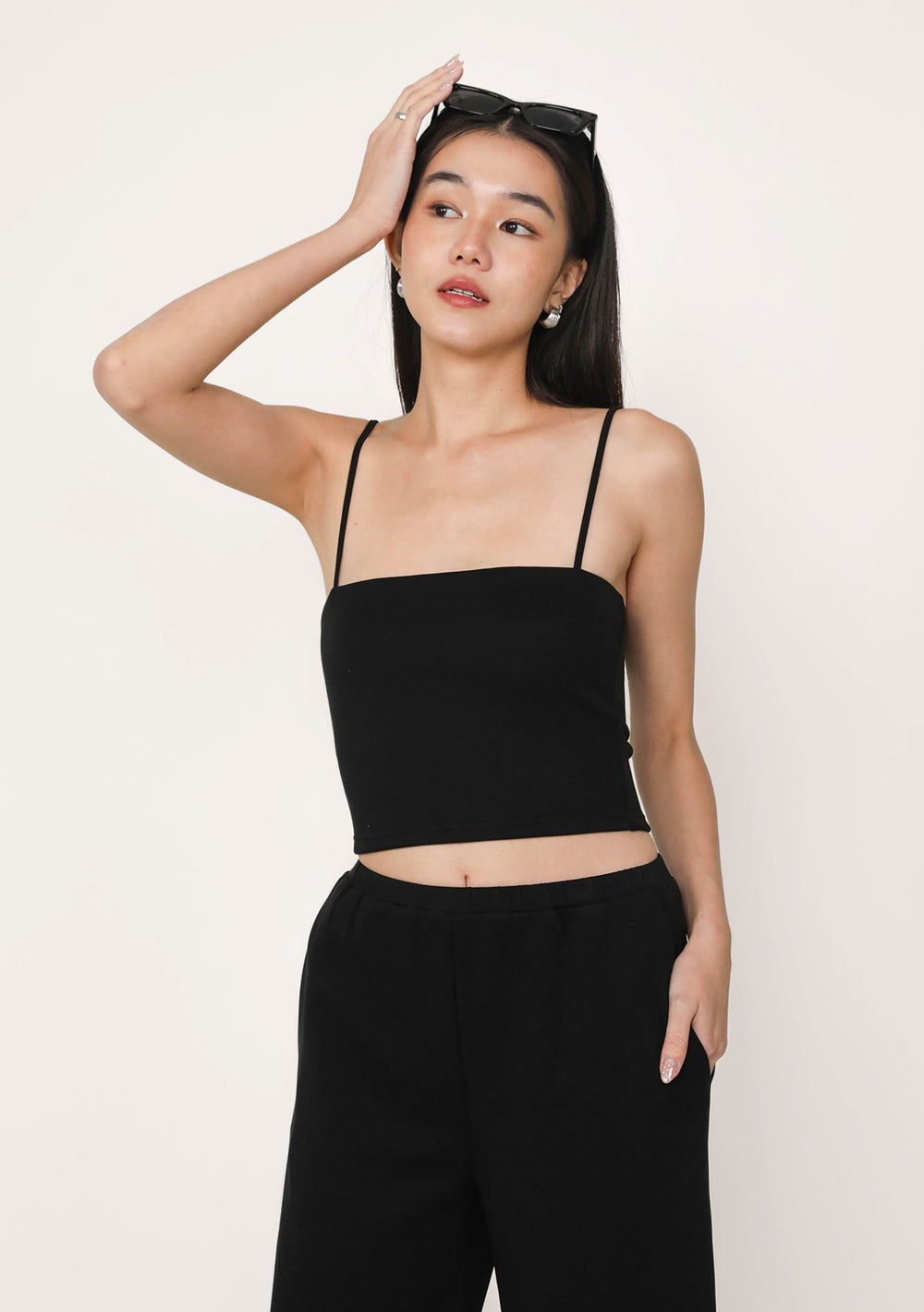 Elena Padded Crop Top (Lyocell)
